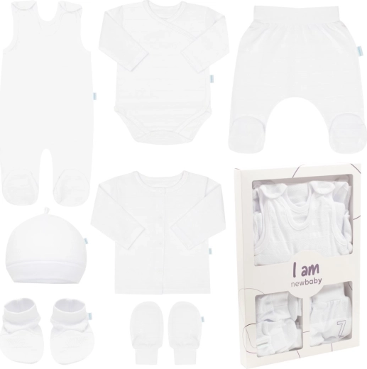 Babyset voor de kraamkliniek New Baby I AM wit, maat 62