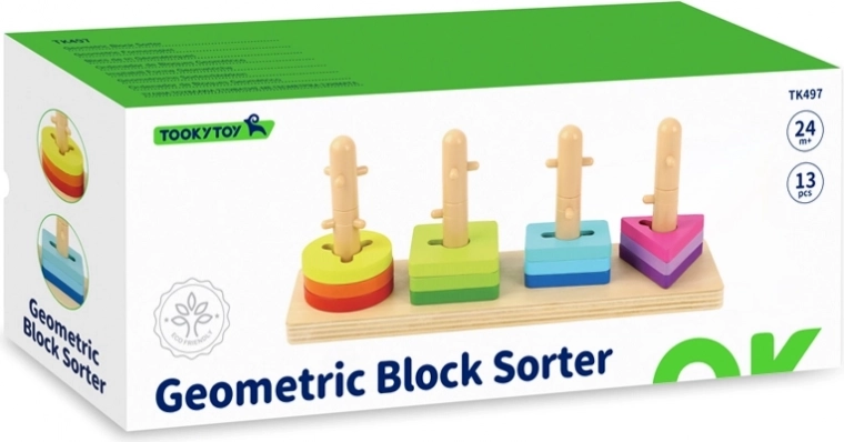 Stevige houten basis met vier pinnen