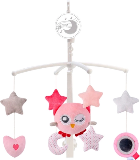Pluchen hangfiguren in zachte kleuren
