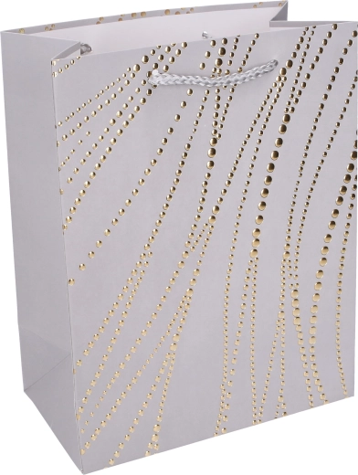 Elegante glanzende look met metallic accenten