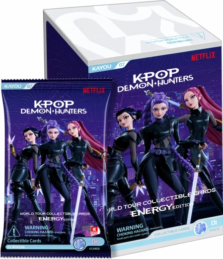 K-pop Demon Hunters – Energy Edition – verzamel boosterbox met kaarten (12 pakjes)