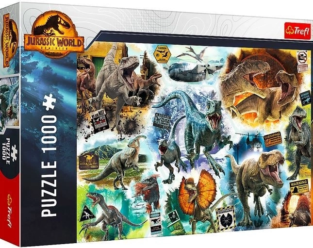 Puzzel 1000 stukjes – JURASSIC WORLD: In de voetsporen van dinosaurussen