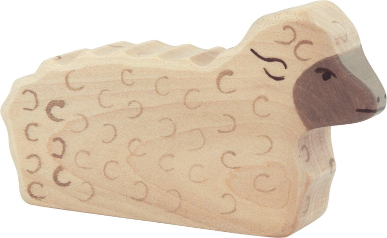 Holztiger schaap liggend - 1 stuk