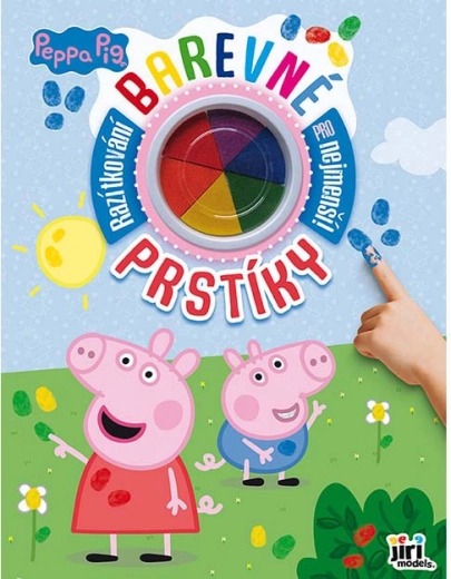 Gekleurde vingerverf Peppa Pig