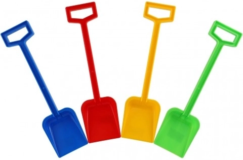 Kunststof kinderschep voor zand 44 cm – mix van kleuren