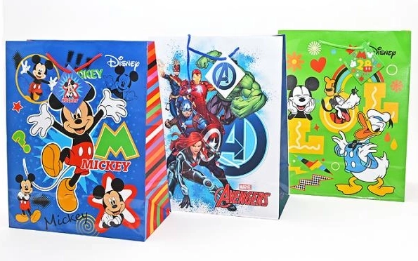 Disney cadeauzak groot A4 33 cm (motief mix) - 1 stuk