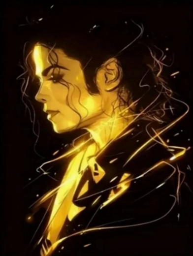 Schilderen op nummer Michael Jackson 40 × 50 cm