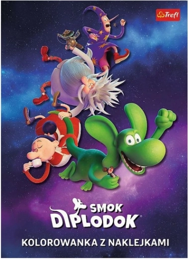 Draak Diplodok – kleurboek met stickers