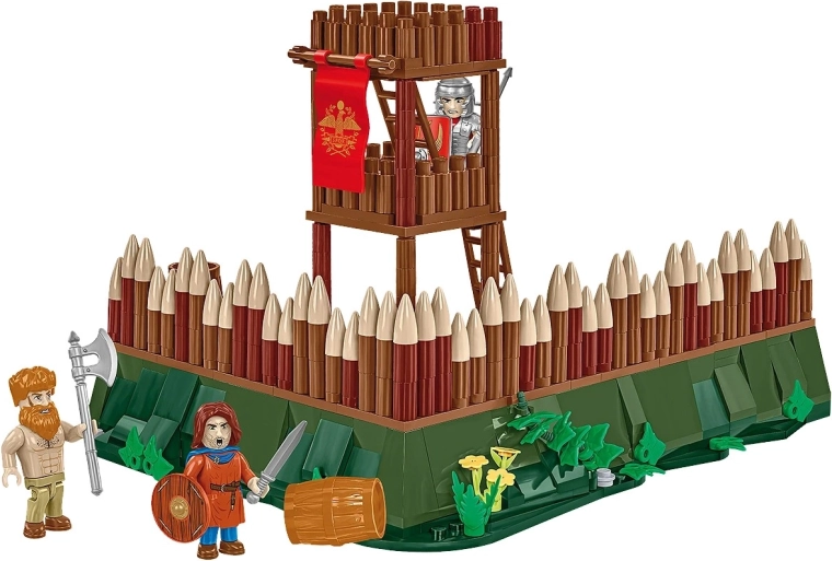 Gedetailleerde wachttoren met palissade