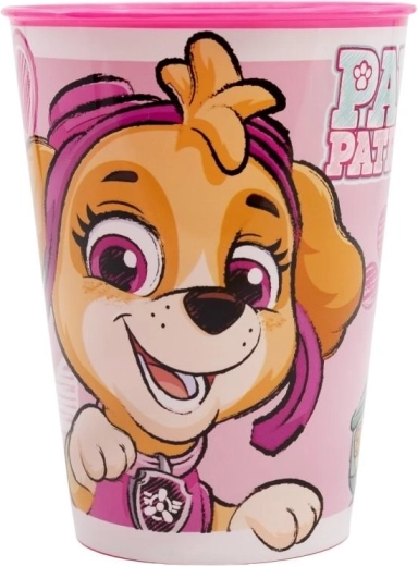 Roze plastic bekertje Paw Patrol 260 ml