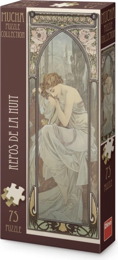 Dino panoramapuzzel Alfons Mucha – Nachtelijke rust (75 stukjes)