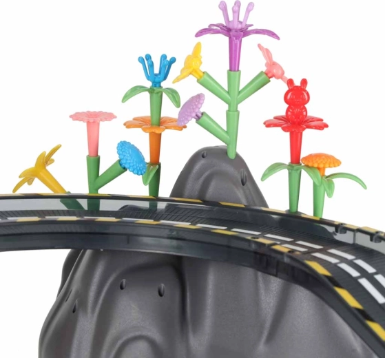 Dynamische baan met brug, hellingen en bochten