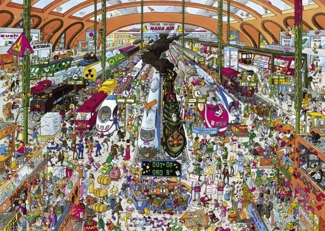 Heye puzzel treinstation 2000 stukjes