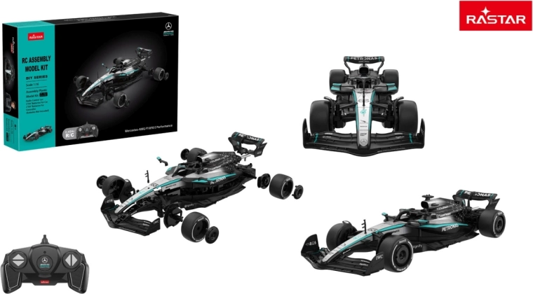 Rastar RC auto Mercedes-AMG F1 W16 E Performance bouwset 1:16 zwart - 1 stuk