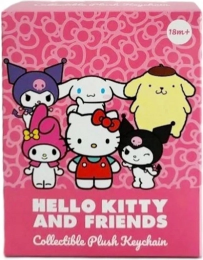 Hello Kitty and Friends pluchen sleutelhanger 13 cm – willekeurig motief