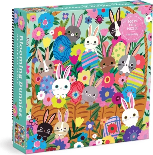 Mudpuppy foliepuzzel Konijntjes in de bloemen 500 stukjes