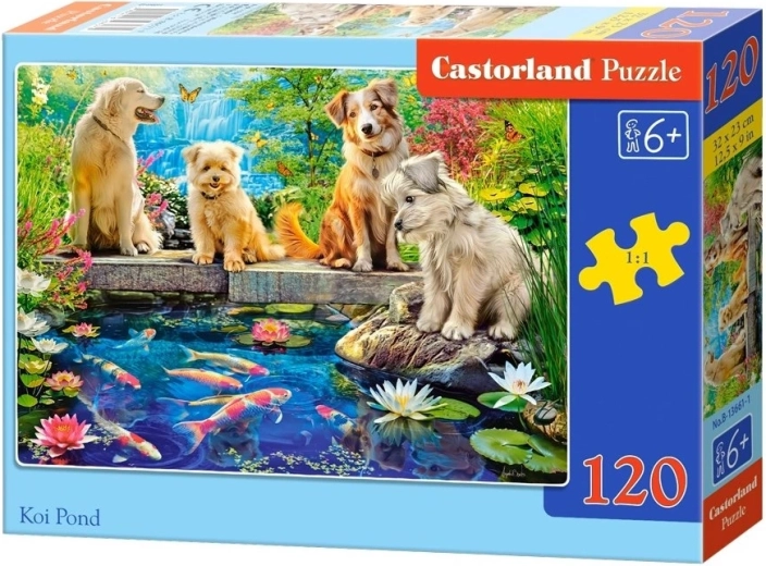 Castorland puzzel Vijvertje met koi-karpers 120 stukjes