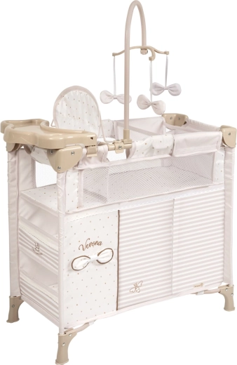 DeCuevas opvouwbaar poppenbedje Verona met 5 accessoires
