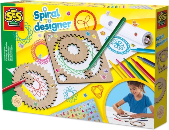 Houten sjablonen voor spiraalpatronen