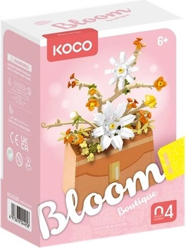 KOCO bouwset bloemen in een tasje winter 232 stukjes - 1 stuk