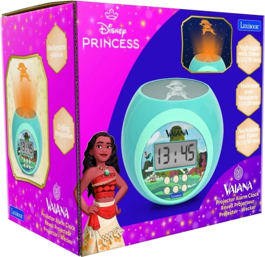 Kinderwekker met projector DISNEY VAIANA van Lexibook