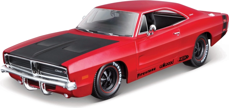 Maisto Dodge Charger R/T 1969 rood 1:25