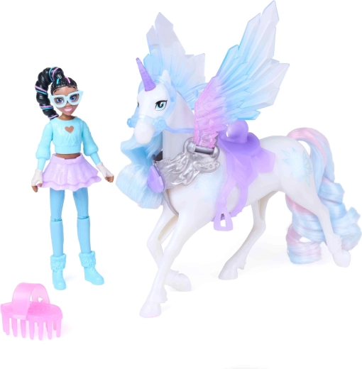 Unicorn Academy magische vleugels Glacier en Layla 11 cm