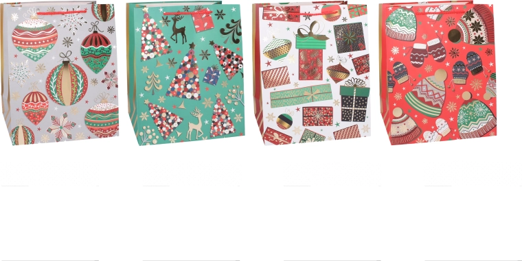 Kerstcadeautas S 23 × 18 × 10 cm - 1 stuk