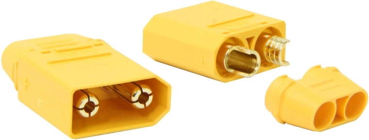 JAMARA hoogstroomconnector XT90 met isolatiekapjes, paar