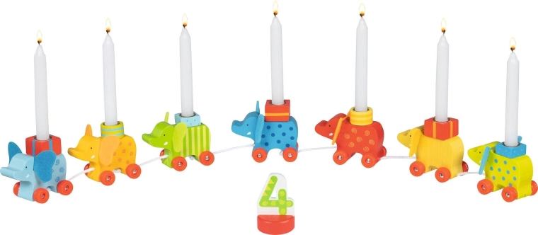 Verjaardagstrein als stijlvolle tafeldecoratie
