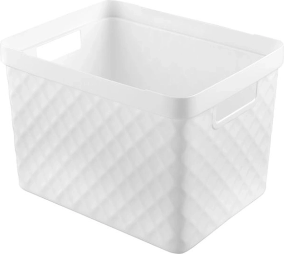 Kunststof mand HEIDRUN 36 × 27 × 23 cm, mix kleuren