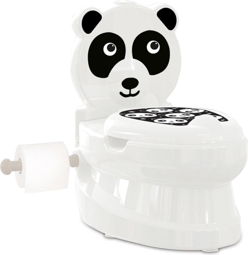 JAMARA Panda kindertoilet met doorspoelgeluid en toiletpapierhouder