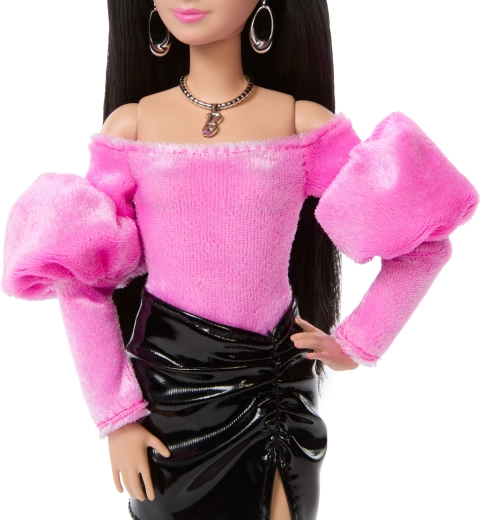 Luxe roze-zwarte outfit