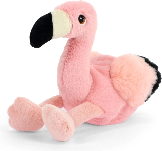 Pluchen knuffelflamingo Keeleco 13 cm