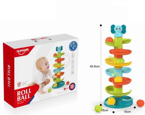 Toren met glijbaan en balletjes Olifantje