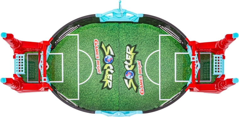 Snelle actie dankzij joysticks en een bewegende bal