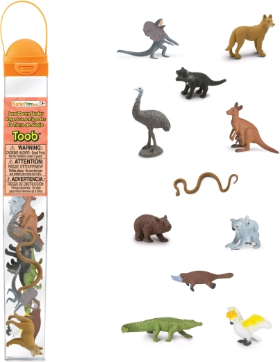 Safari Ltd. tube Land van de tegenvoeters – Australische dieren (11 figuurtjes)