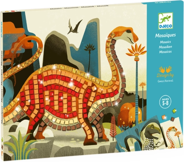 Djeco mozaïekafbeeldingen Dinosauriërs