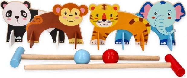 Kinderkroket met dierenmotief