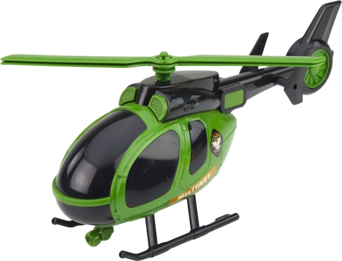 Helikopter en sportieve militaire auto voor diverse missies