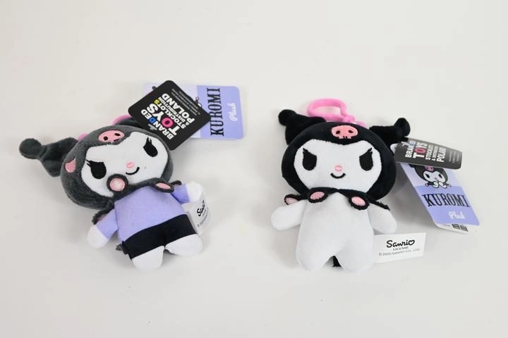 Hello Kitty Sanrio Kuromi pluchen sleutelhanger 14 cm