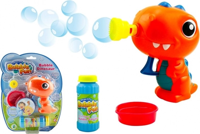 Bellenblaaspistool dinosaurus oranje SPARKYS