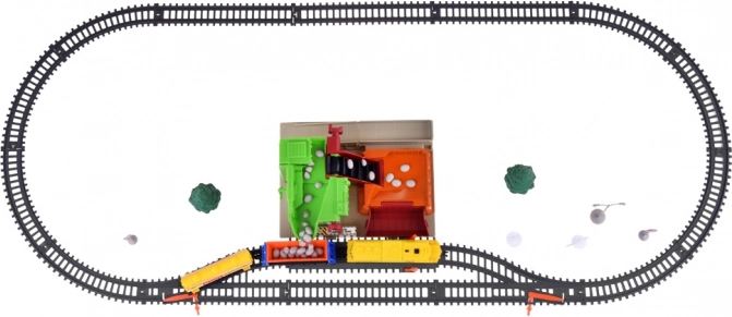 Elektrische treinbaan met laadstation 320 cm