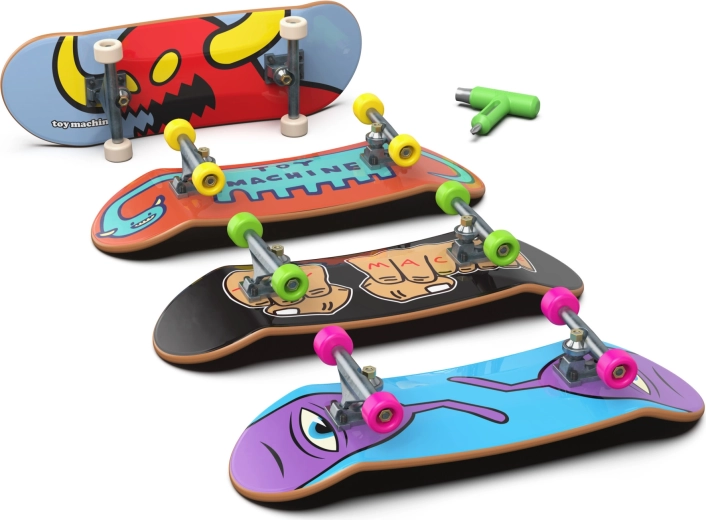 Vier fingerboards in één set