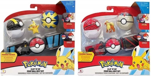 POKÉMON Clip 'N' Go riem met Poké Balls en figuurtje