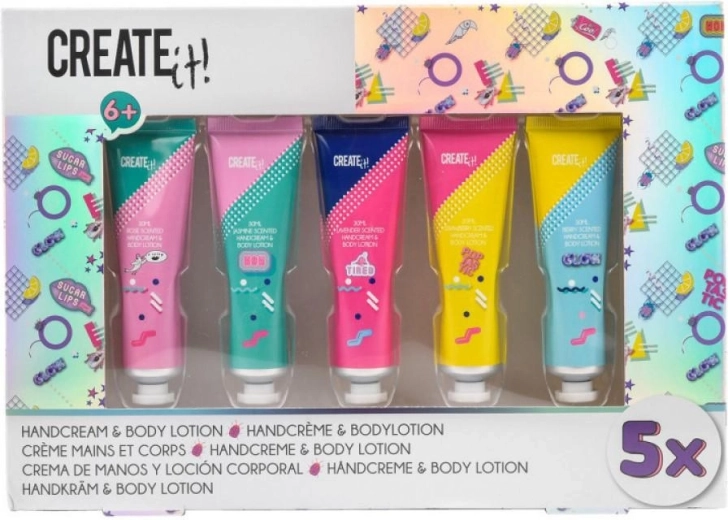 Set hand- en lichaamscrèmes Create it (5× 30 ml)