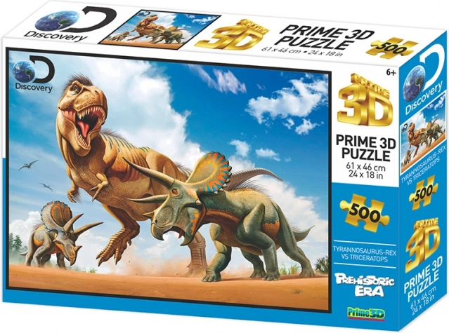 3D-puzzel T-Rex vs. Triceratops 500 stukjes