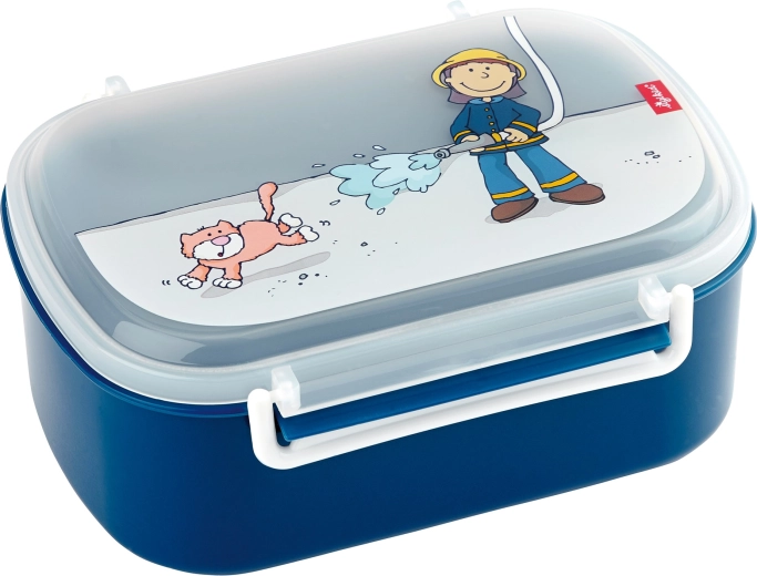 Kinderlunchbox Sigikid brandweerman, BPA-vrij, 17 × 11 × 7 cm