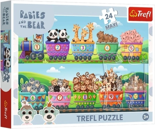 Maxi-puzzel Wereld van kleine avonturen, 24 stukjes
