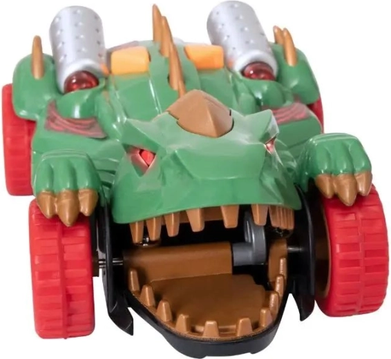 Dinosaurusdesign op wielen